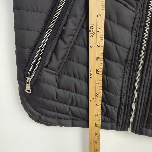 Vince Camuto Full-zip Vest Women's Size M Black Insulated Collared Quilted - Picture 5 of 8